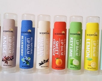 NATURAL LIP BALM, Organic Lip Balm, Beeswax Lip Balm, Pick Your Own