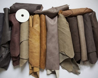 1kg Beautiful Large +++ scraps/ Off cuts Leather Italian