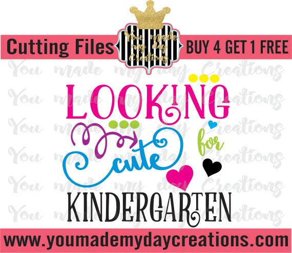 Download Buy 4 Get 1 Free Looking Cute for Kindergarten SVG png