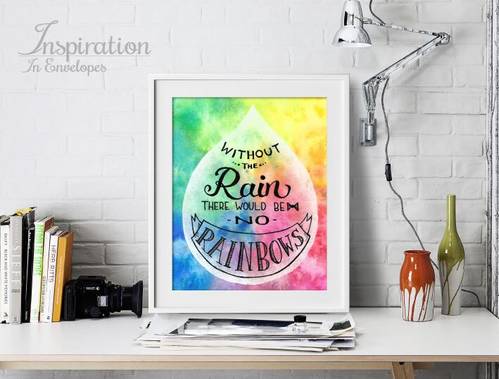 Watercolor Quote Art Motivational Quotes Inspirational