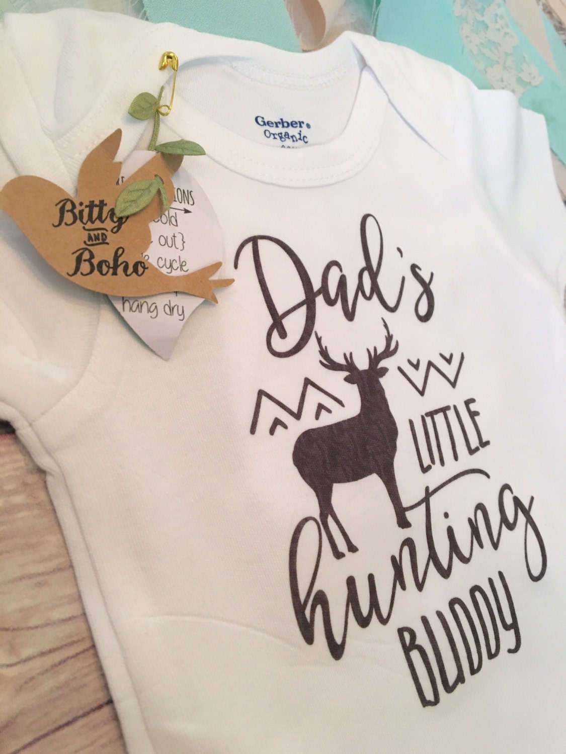 Baby Boy Clothes Deer Onesie® Baby Shower Gift Dad's