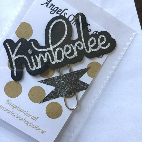 Personalized name/word paper clip