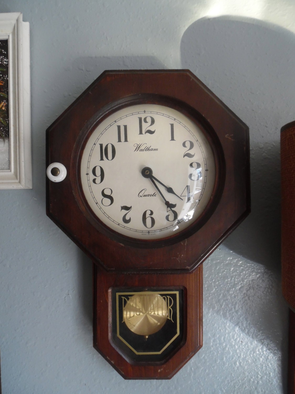 Vintage Waltham Quartz clock with Regulator