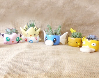 Pokemon clay pots - Succulent plant pots 2