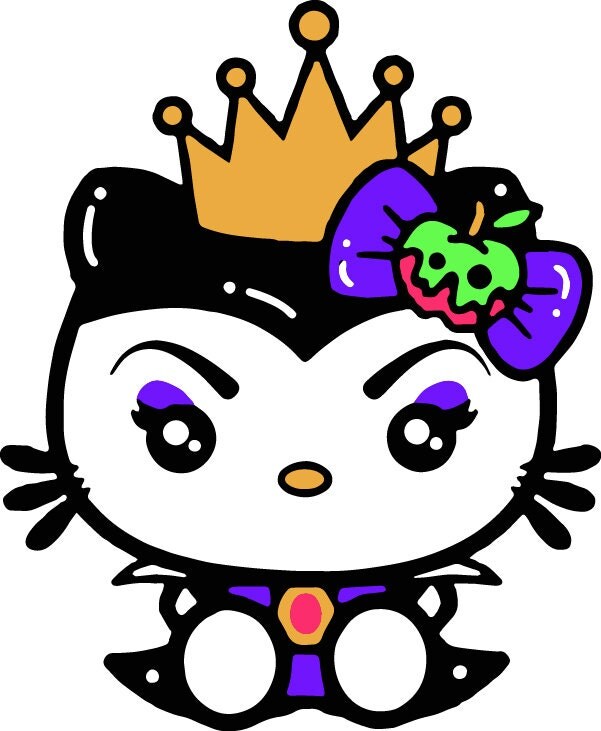 Hello Kitty Evil Queen SVG File by DyCuts on Etsy