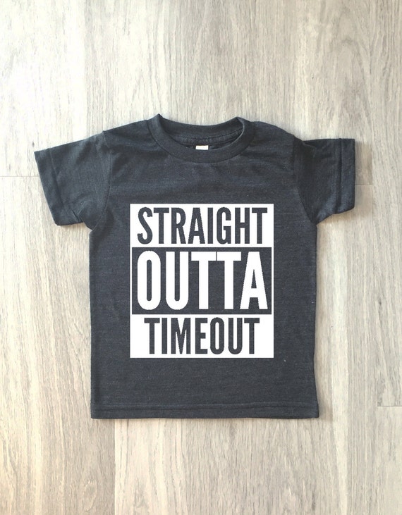 Straight Outta Timeout tshirt baby boy or by 8thWonderOutfitters
