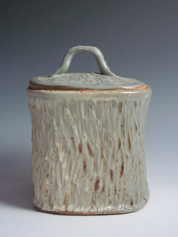 Square Containers Ceramic Containers Pottery by JessStarkArt