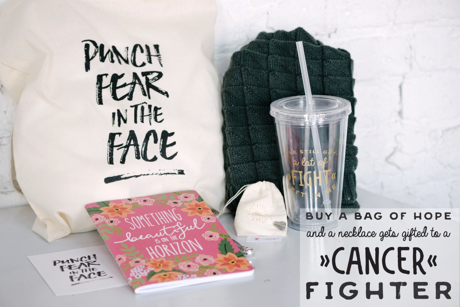 Bag of Hope Deluxe Breast Cancer Gift Bag with TShirt