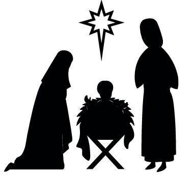 Baby Jesus Mary Xmas Vinyl Decal Die Cut VinylYeti Decal