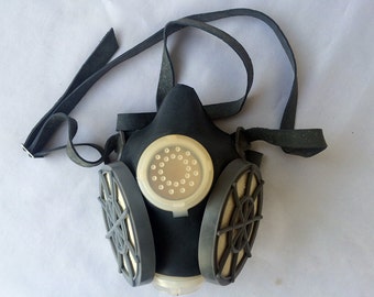 Vintage military mask Military dust mask Industrial aerosol mask Respirator mask Protection mask Facial mask Halloween mask Burning man mask