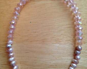 Pretty in Pink- Freshwater Pearl Necklace