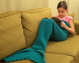 Children's Mermaid Tail CROCHET Pattern, for ages 3-7, INSTANT DOWNLOAD
