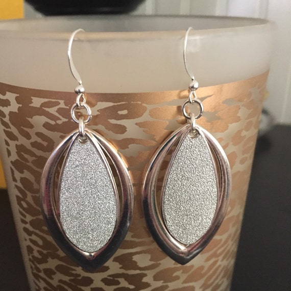 Stunning silver tone costume jewelry earrings by MoonbornVintage