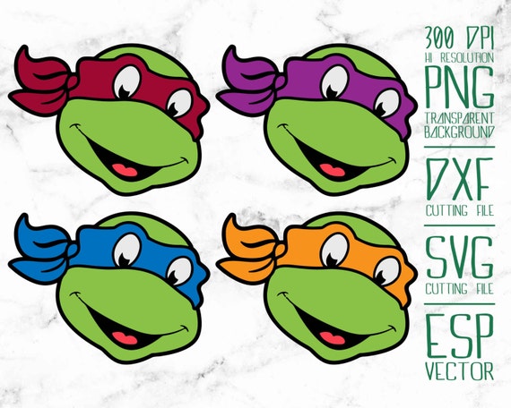 Teenage Mutant Ninja Turtles 2 Clipart /PNG by Just1Dollar on Etsy