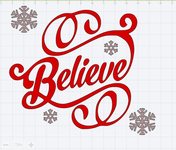 Download Items similar to Christmas Believe & Snowflakes SVG EPS ...