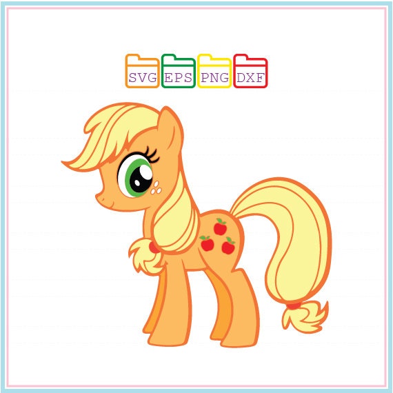 Download My Little Pony Apple Jack Svg Dxf Png Eps Cutting File