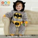 Cute Batman Warm Winter Fleece Baby Boy Bodysuit Jumpsuit Snowsuit with Cape