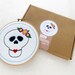 Sugar Skull Embroidery Kit, Candy Skull Needlecraft, Modern Needlework, Rockabilly Hoop Art, Cinco De Mayo Decoration, Learn To Sew Gift Set