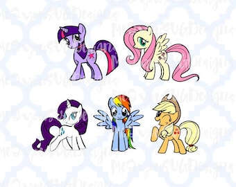 My Little Pony Set SVG,EPS,PNG,Studio