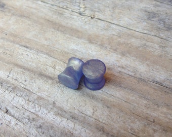 0g (8mm) Custom Plugs / Blue Gauges / Double Flared Plugs / Metallic Plugs