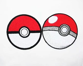 Pokemon patch poketball adhesive patch embroidered patch iron on patch embroidery patch sew on patch iron on patches
