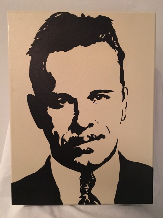 John Dillinger 12x16 canvas painting