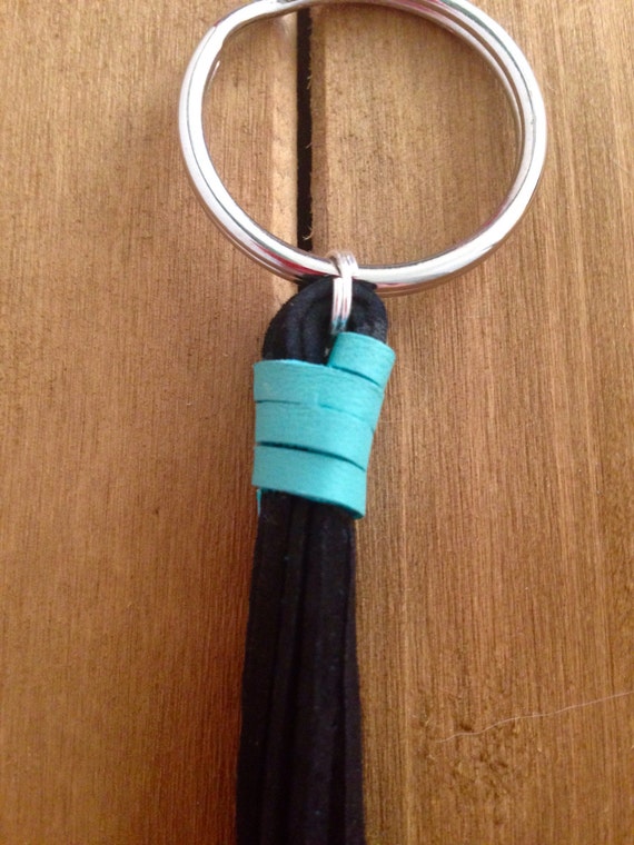 Items similar to Black Fringe/Tassel Keychain on Etsy
