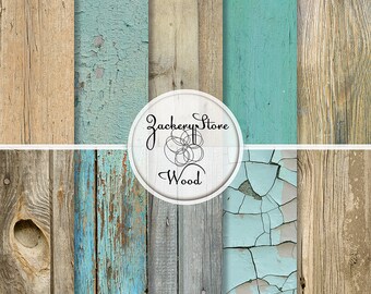 Wood digital paper: " WOOD DIGITAL PAPER " with wood background, rustic wood, wood scrapbook paper, digital wood background #023