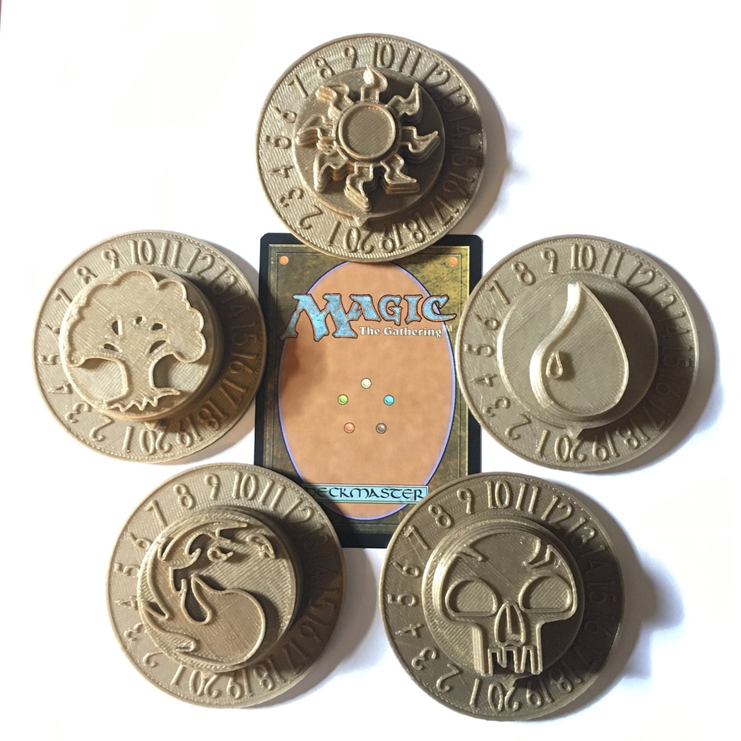 Magic The Gathering Radial Life Counter 5 pack Gold Mana