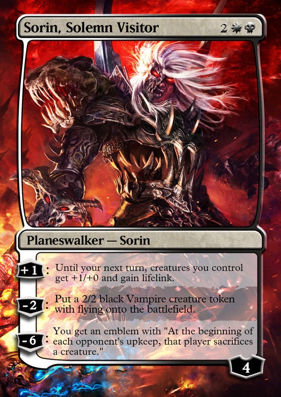 Sorin Solemn Visitor Custom Art Foil or Non by CustomCardArtShop