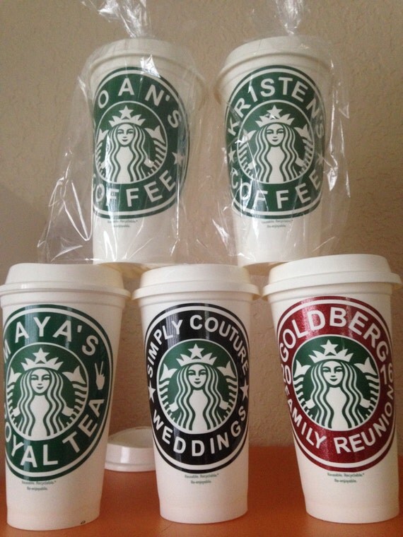 Items similar to Starbucks custom design cups for all occasions . on Etsy