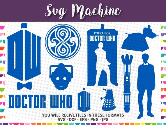 Download Dr Who svg Tardis svg cutting file for Cricut and