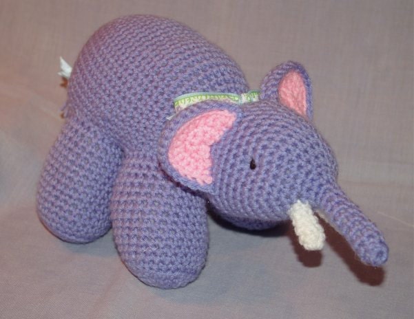 purple elephant stuffed toy