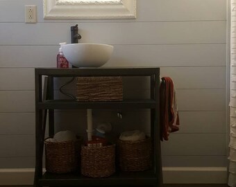 Rustic bathroom vanity