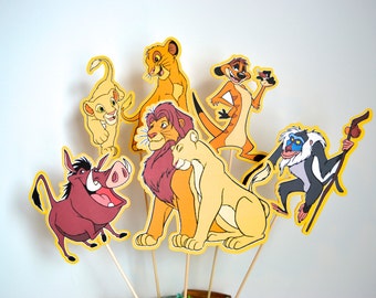 Disney Lion King Set of 5 Centerpiece Picks (Double-Sided)