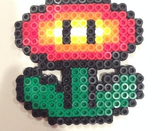 Items similar to Set of Mario Power Ups Perler Bead Magnets on Etsy