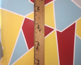 Wood Burned Growth Chart Ruler