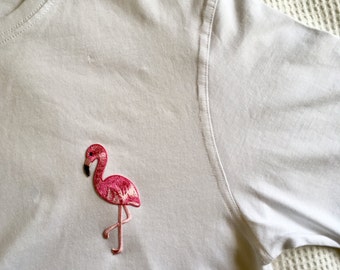 flamingo printed shirt