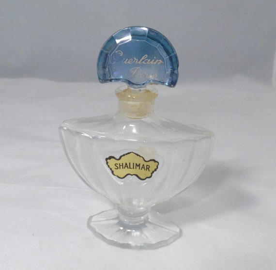 Vintage Shalimar Perfume Bottle Guerlain Paris Eau de by Duckwells