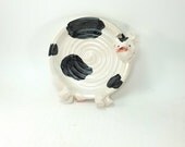 cow dessert plate or soap dish