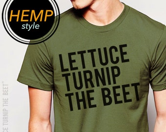 ORGANIC lettuce turnip the beet ® trademark brand official site - green hemp and organic cotton shirt with classic logo