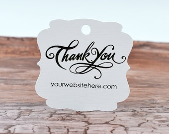 Thank You Tags Ornate Fancy | Customized | Packaging | Gift Tags | Wedding Labels | DS0122