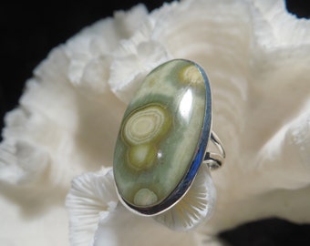 Ocean Jasper Ring Size 7.25