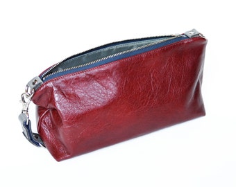 Leather Dopp Kit, Mens Shaving Bag, Toiletry Bag Leather, Dopp Kit Bag, Mens Shaving Kit, Mens Gift - The Otto Shave Bag in Oxblood Red