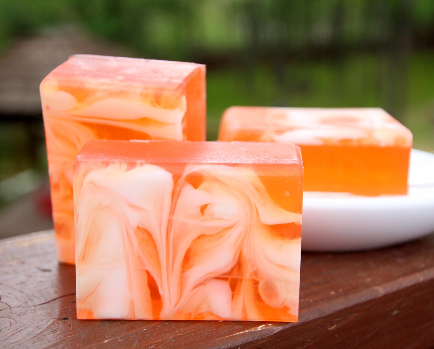 Handmade Glycerin and Shea Butter Soap Exotic Satsuma Soap