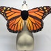 Realistic Monarch Butterfly Fairy Costume Wings, Orange and Black - In Stock