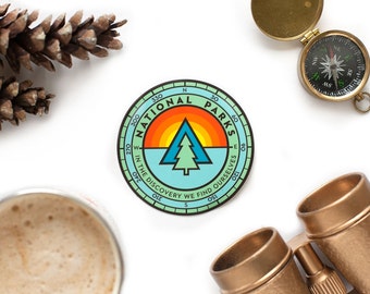 National Park Sunrise Sticker
