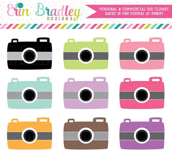 Camera Clip Art Clipart Photography Graphics for Personal & Commercial Use Instant Download Il_570xn