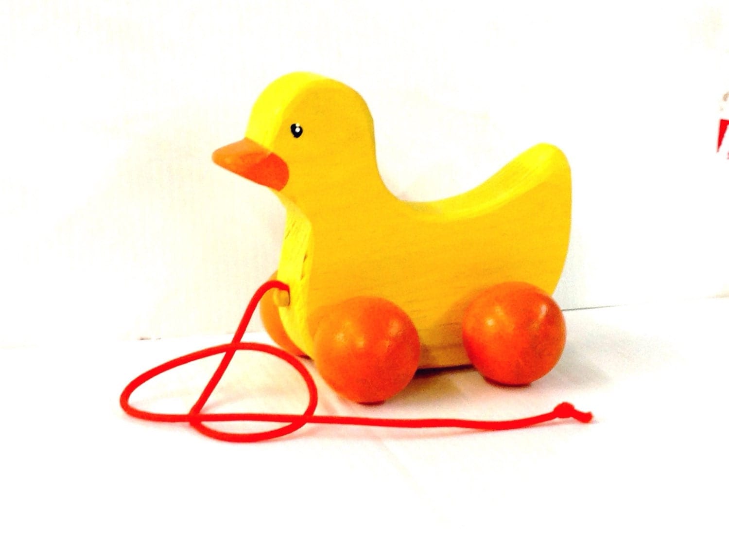 Duck pull toy yellow