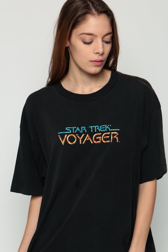 Star Trek Shirt VOYAGER Graphic Tee Shirt Starship by ShopExile